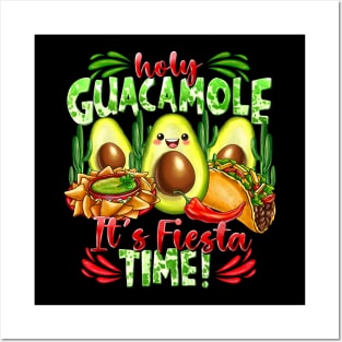 Cinco De Mayo Shirt Holy Guacamole Fiesta Funny Men Women Posters and Art